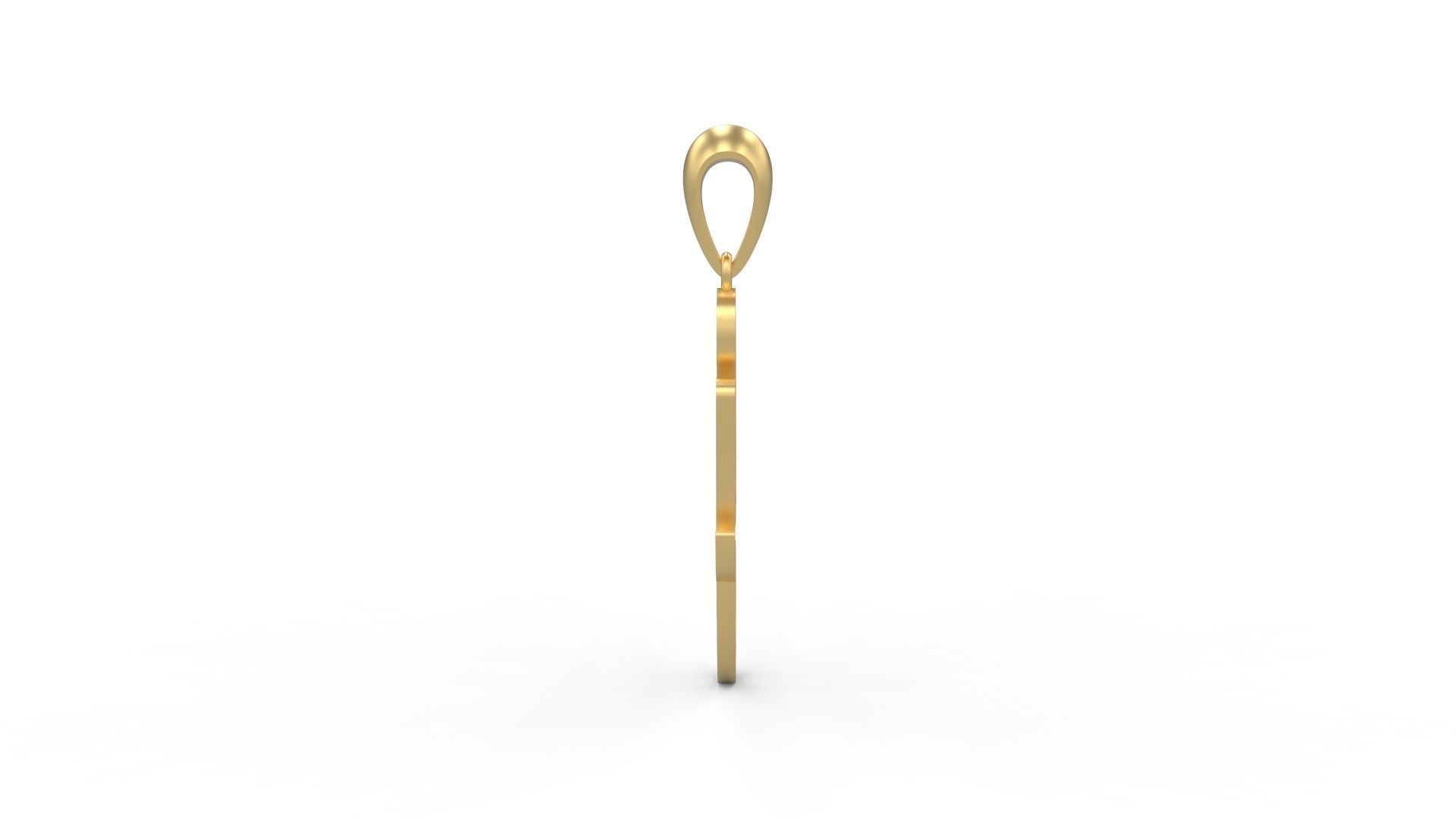 Initial Letters Pendant Mellayu G 3D print model_2