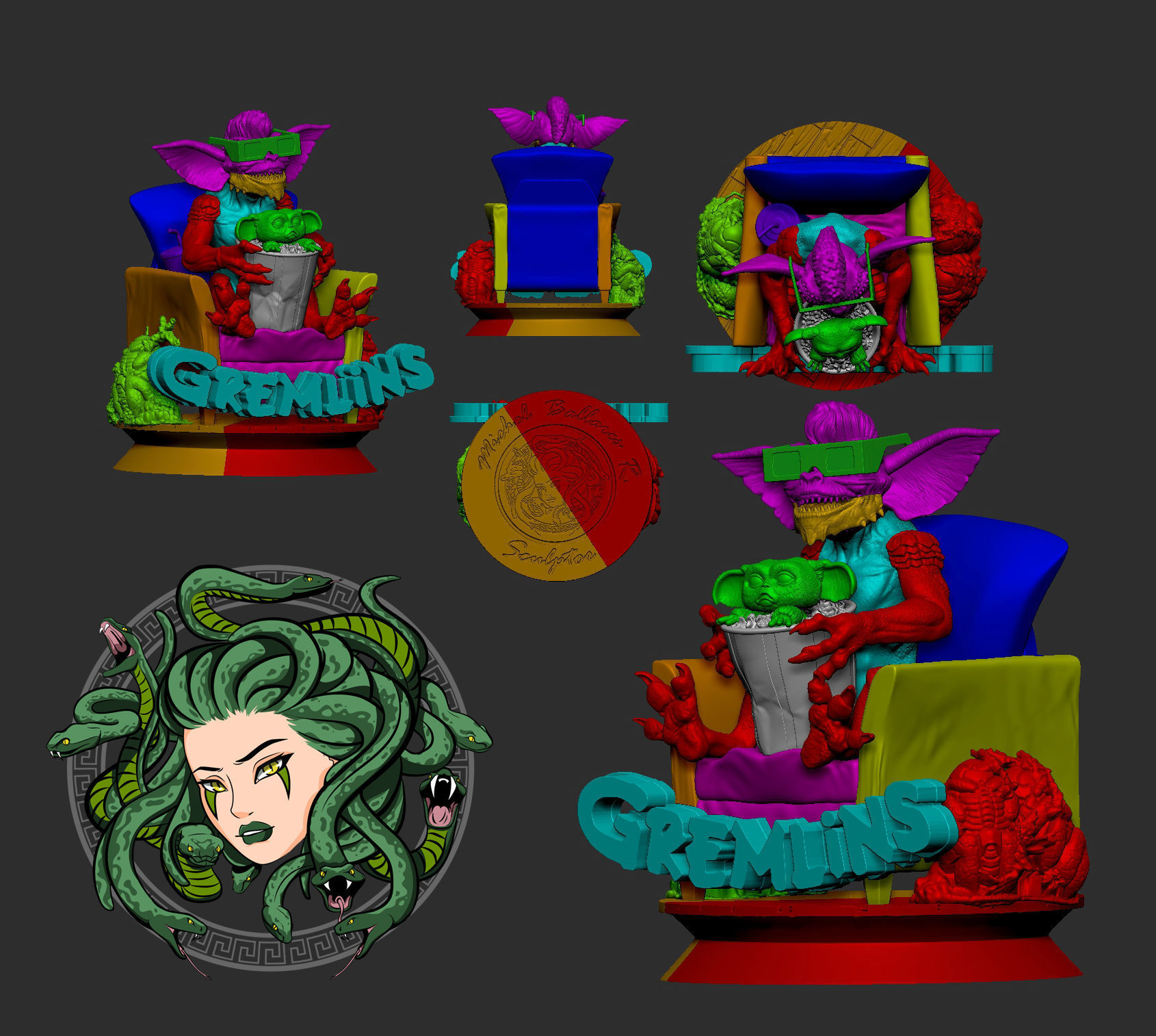 GREMLIN AND GIZMO BY CREATIVE GEEK MB 3D print model_1