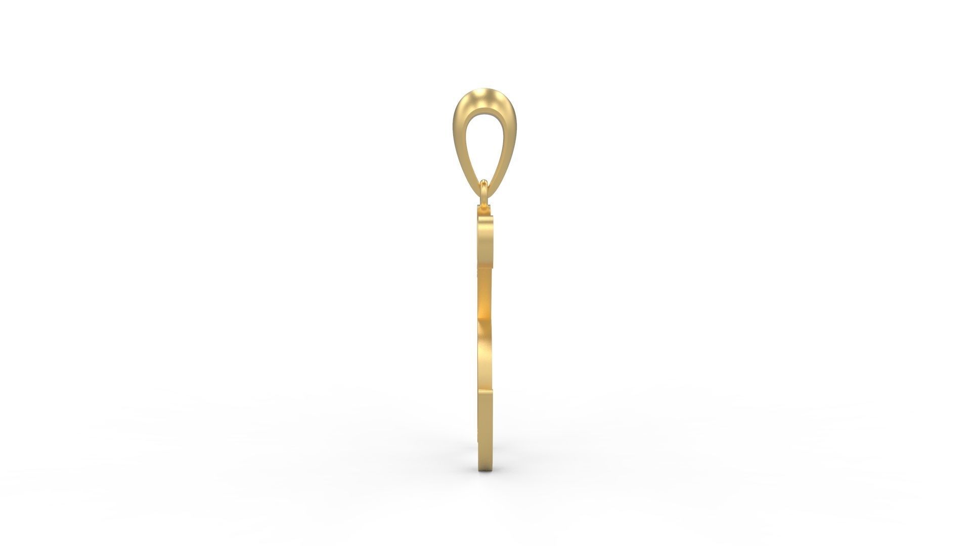 Initial Letters Pendant Mellayu K 3D print model_2