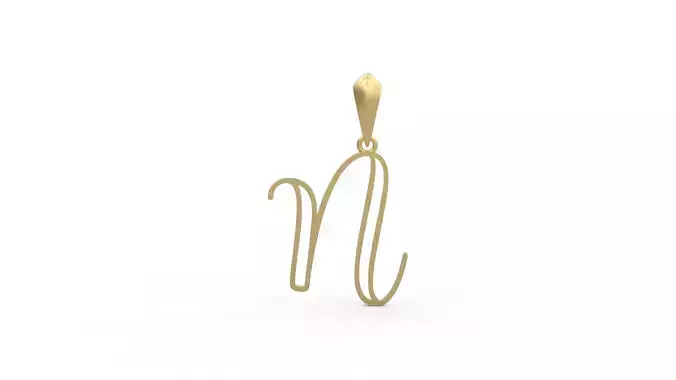 Initial Letters Pendant Mellayu N