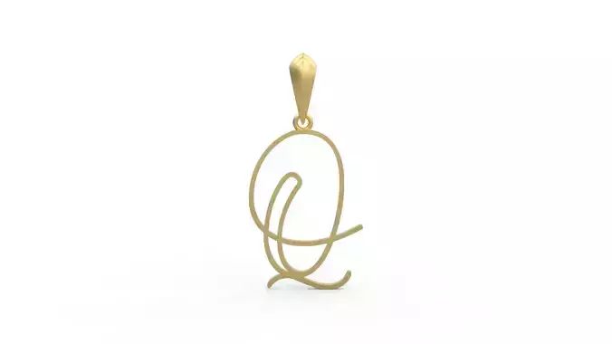 Initial Letters Pendant Mellayu Q