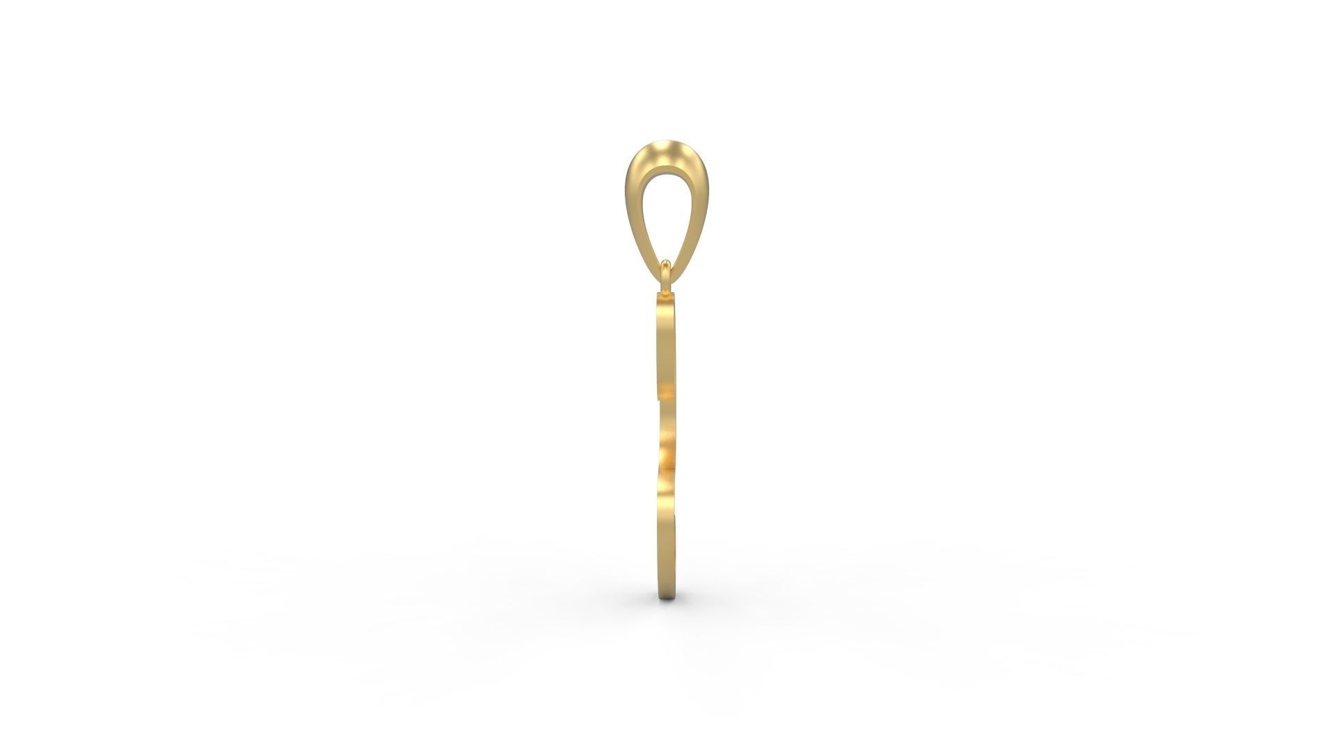 Initial Letters Pendant Mellayu S 3D print model_2