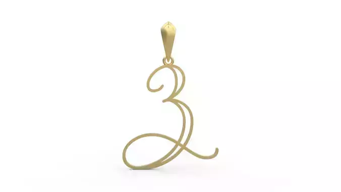 Initial Letters Pendant Mellayu Z