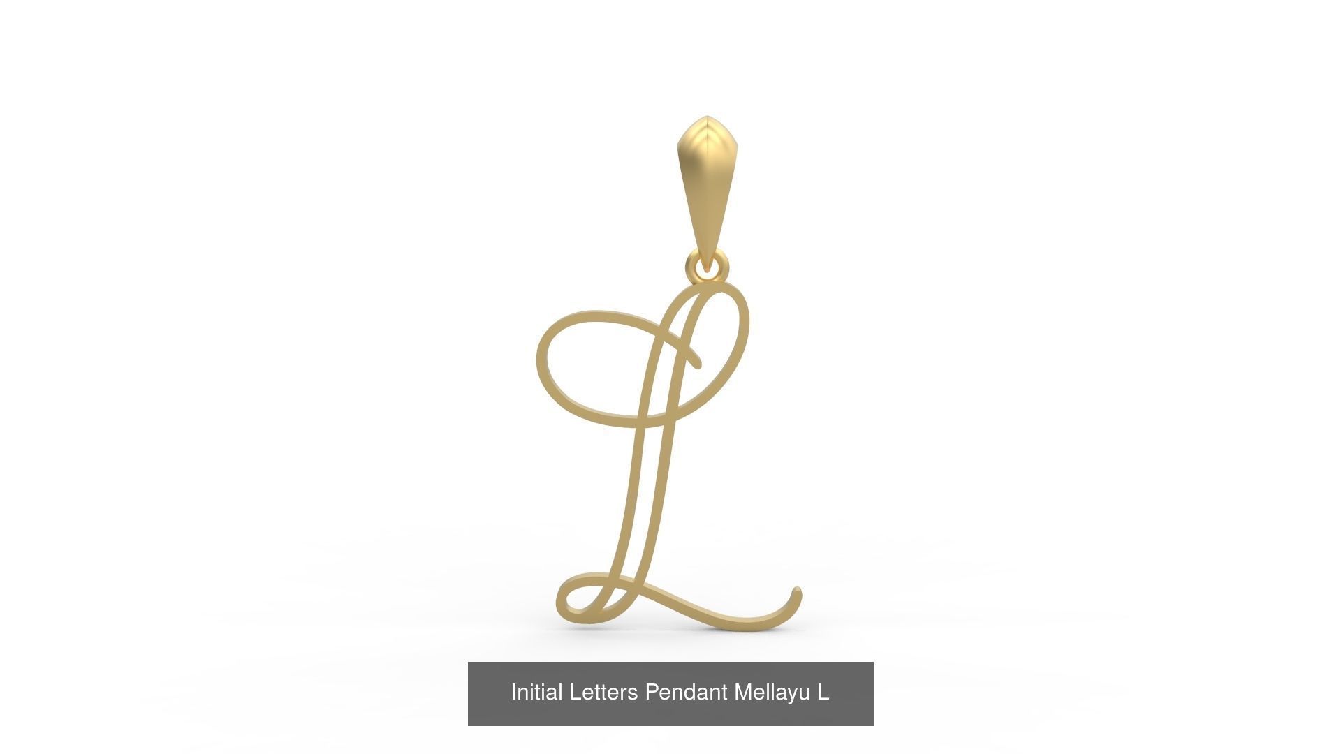 Initial Letters Pendant Alphabets Mellayu 3D Model Collection_14