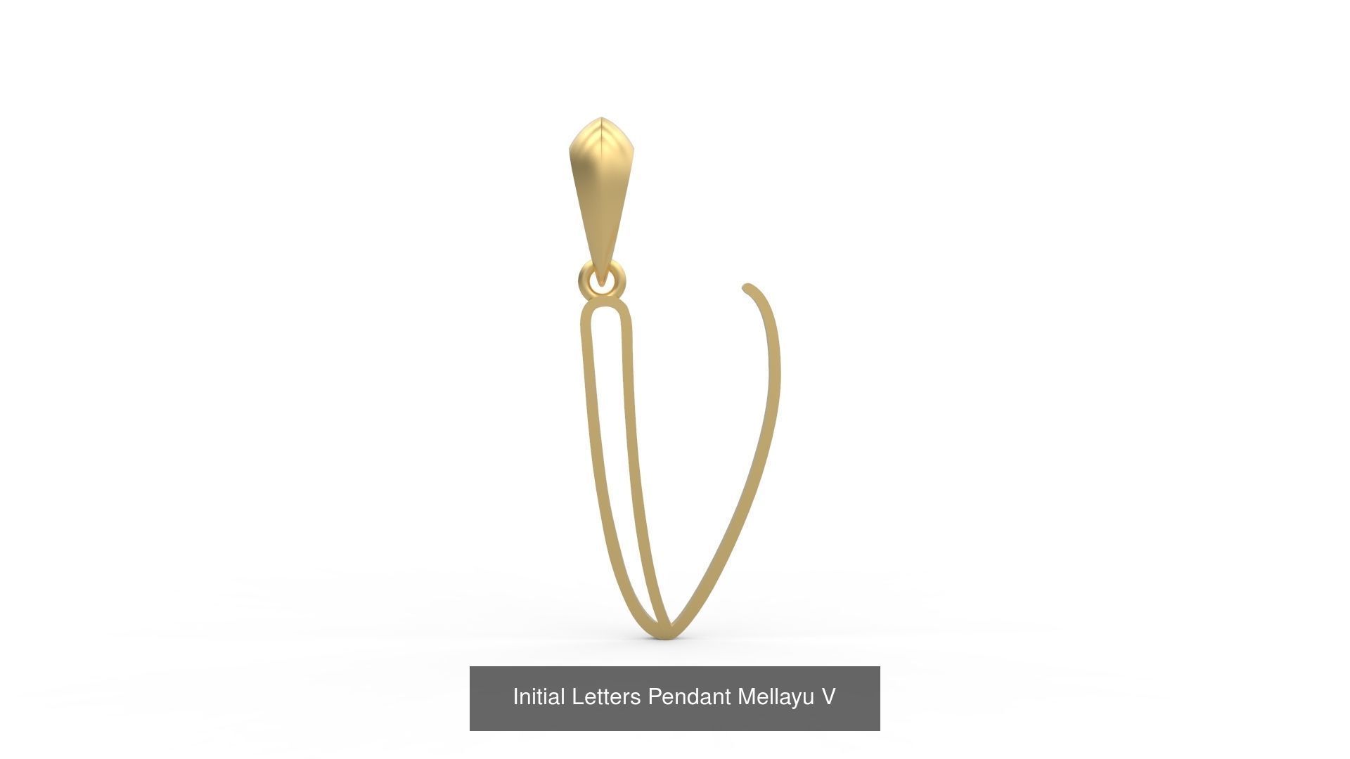 Initial Letters Pendant Alphabets Mellayu 3D Model Collection_24