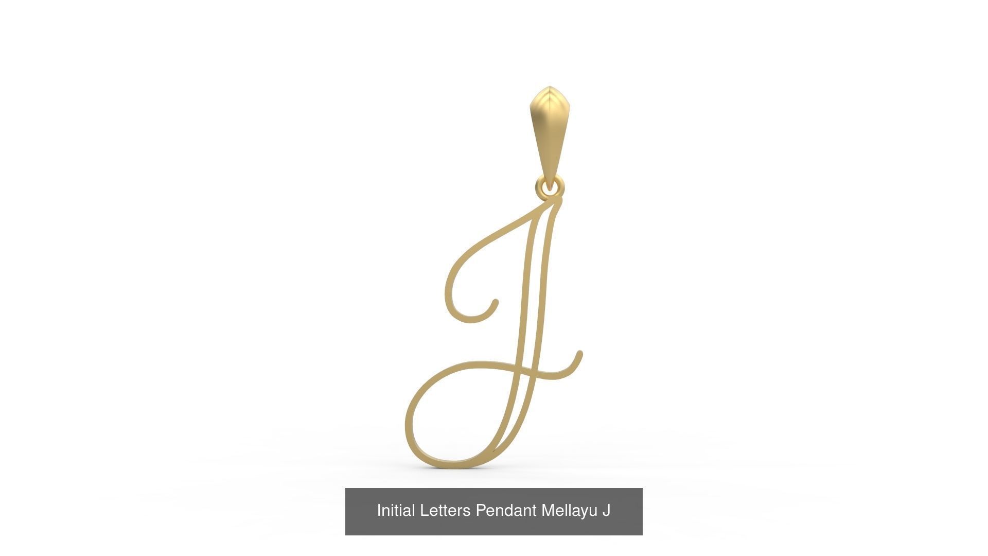 Initial Letters Pendant Alphabets Mellayu 3D Model Collection_12