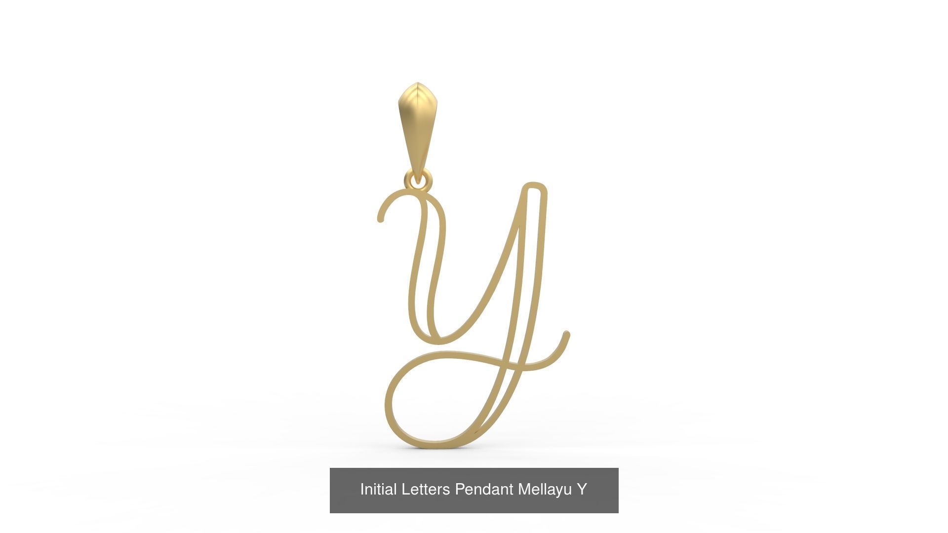 Initial Letters Pendant Alphabets Mellayu 3D Model Collection_27