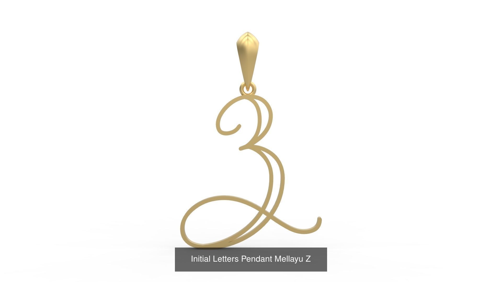 Initial Letters Pendant Alphabets Mellayu 3D Model Collection_28