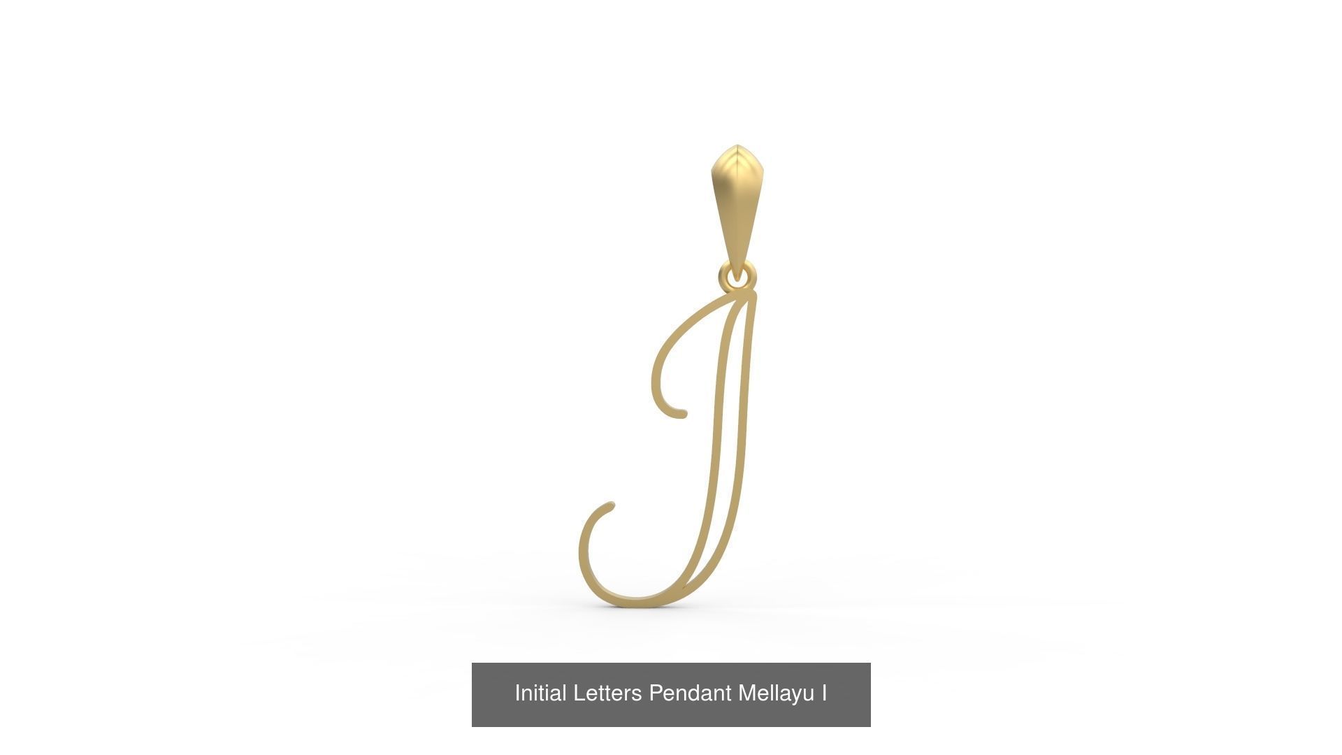 Initial Letters Pendant Alphabets Mellayu 3D Model Collection_11