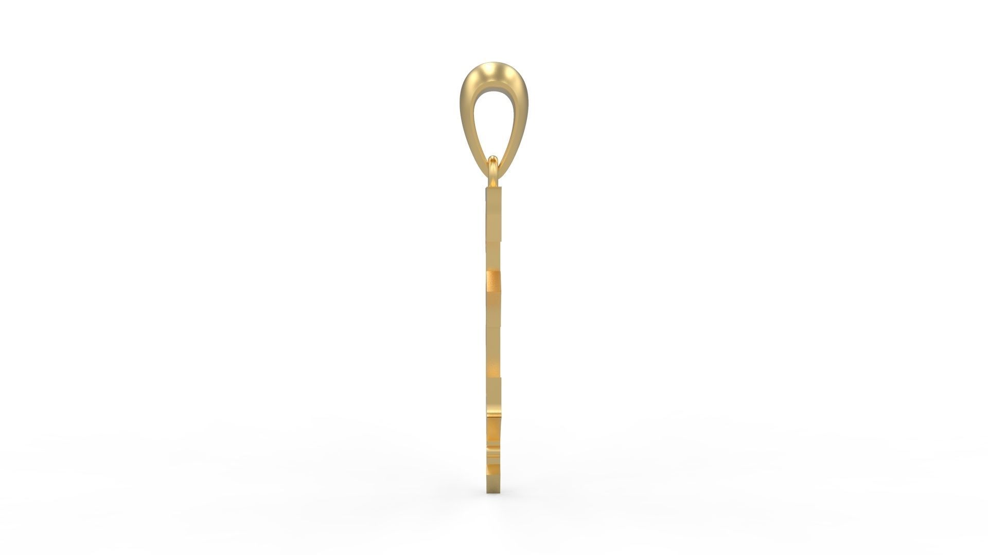 Initial Letters Pendant Angel Rhapsody E 3D print model_2