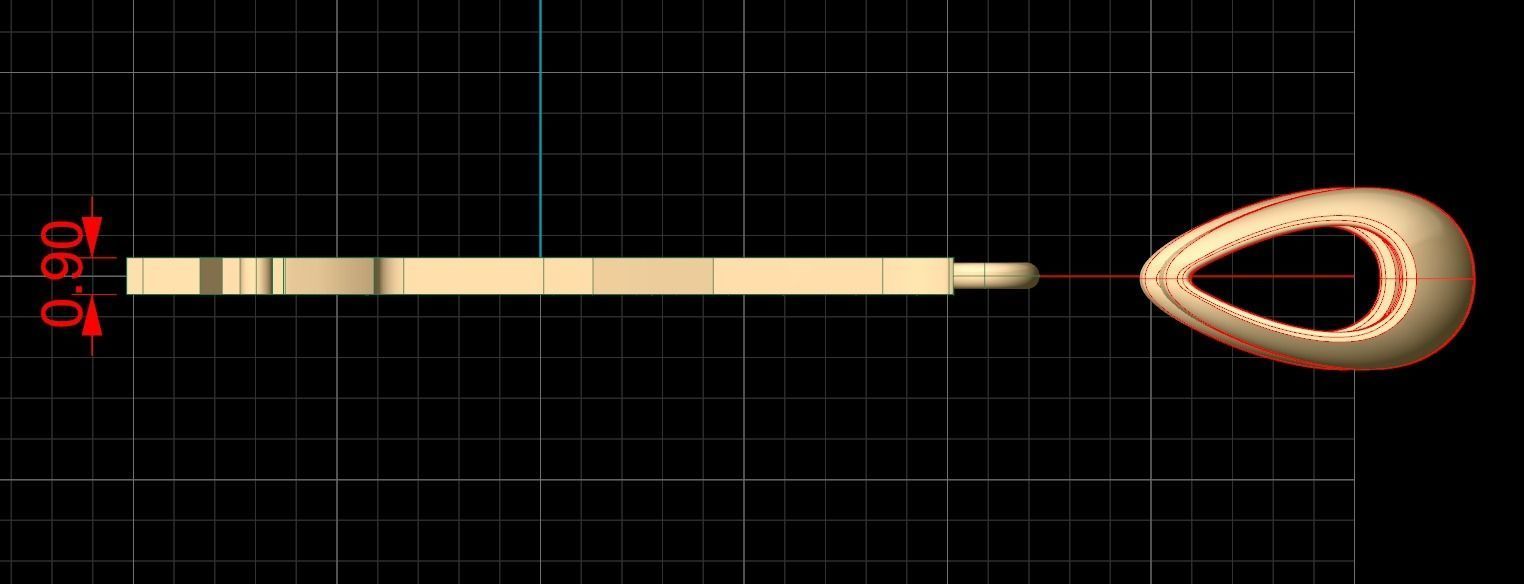 Initial Letters Pendant Angel Rhapsody E 3D print model_5