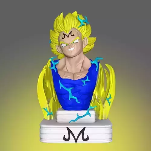 Majin Vegeta bust - Dragon Ball Z 3D print model
