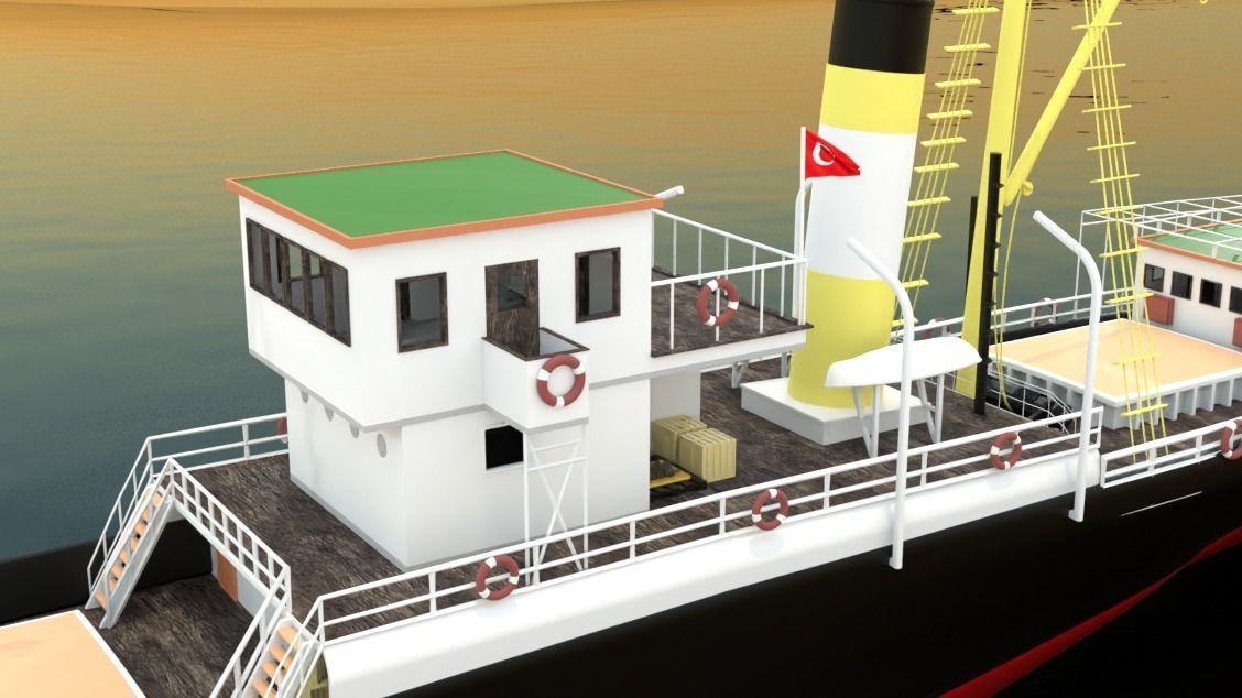 Bandirma Gemisi 3D Ship 3D model_2