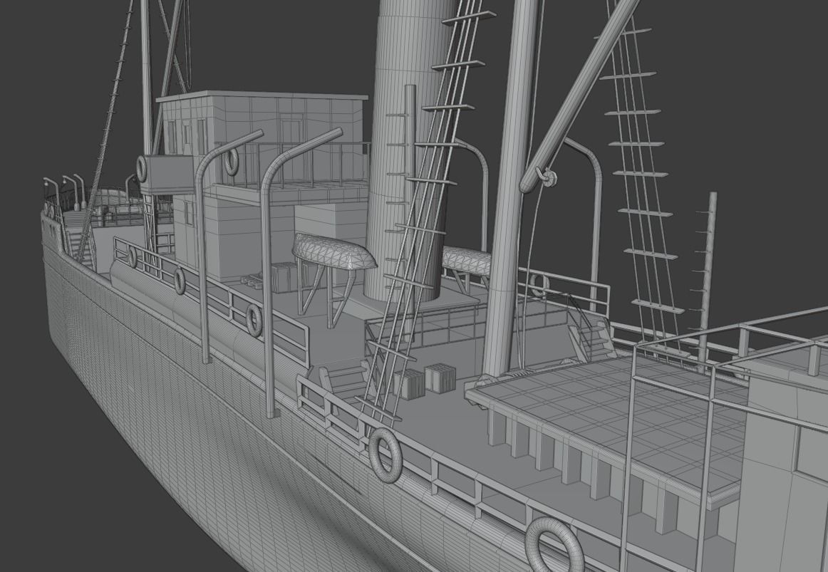Bandirma Gemisi 3D Ship 3D model_6