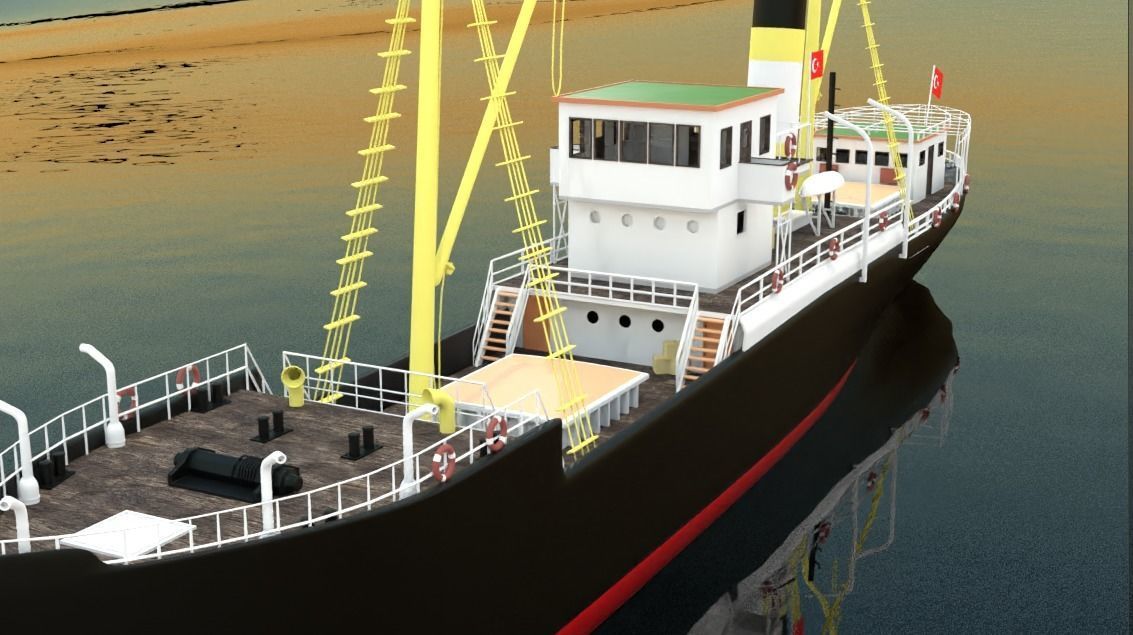 Bandirma Gemisi 3D Ship 3D model_4