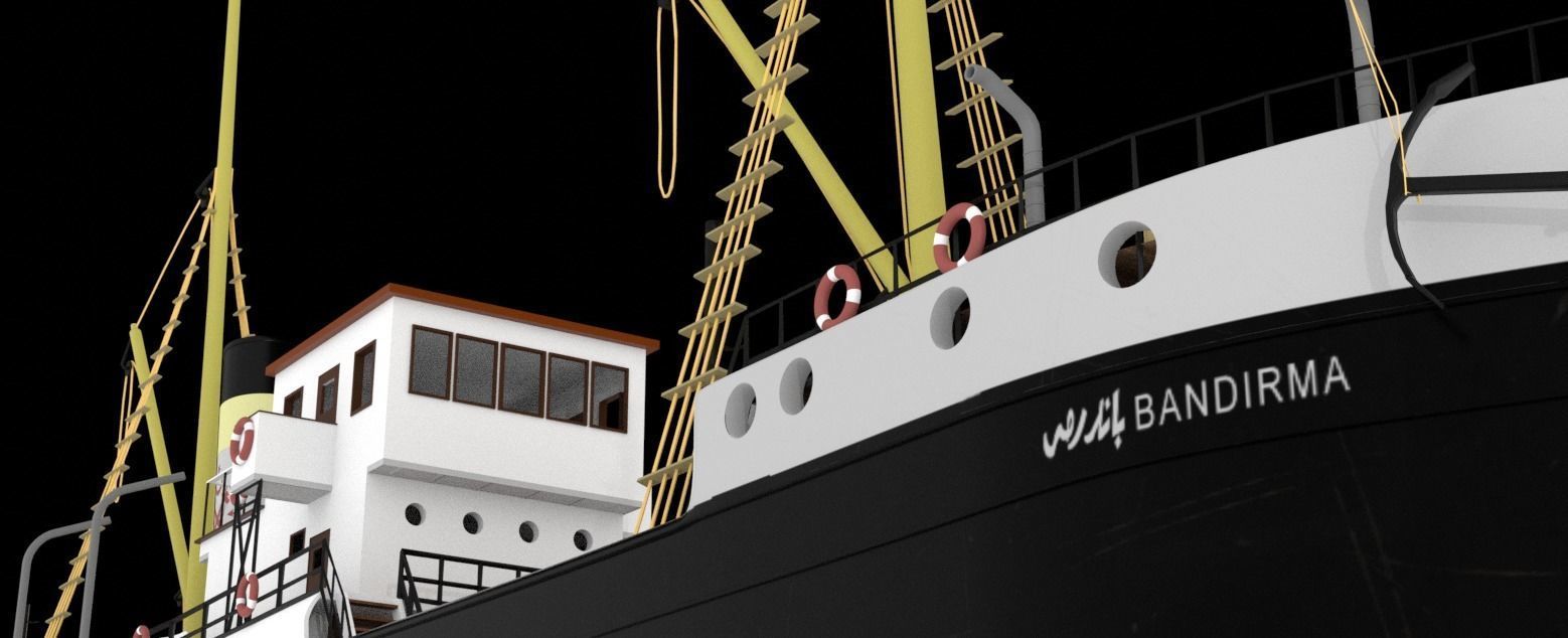 Bandirma Gemisi 3D Ship 3D model_7