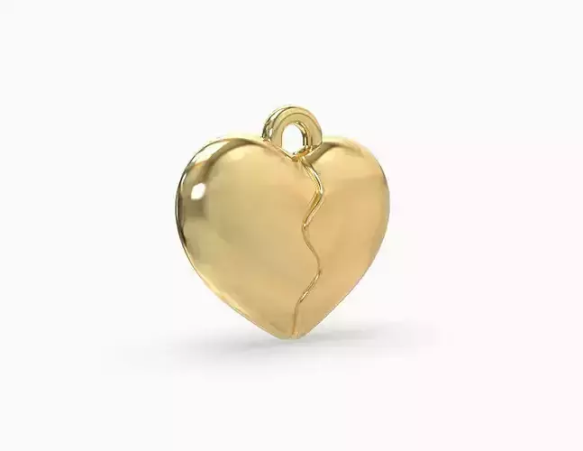 Broken heart pendant