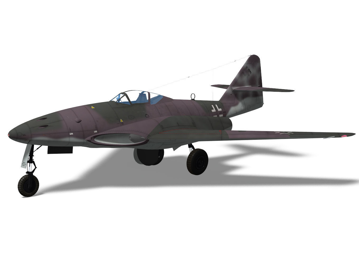 Messerschmitt Me 262 HG III 3D model_1