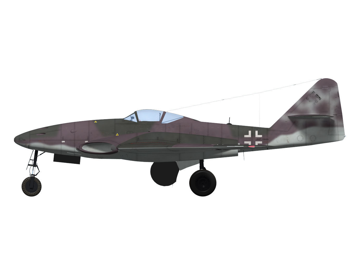 Messerschmitt Me 262 HG III 3D model_9