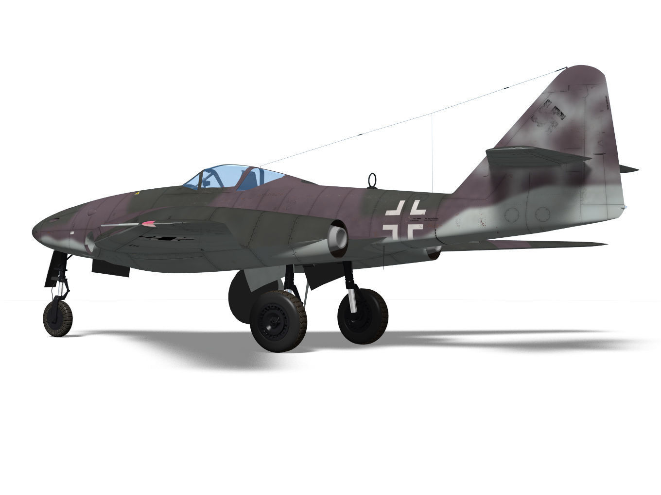 Messerschmitt Me 262 HG III 3D model_3