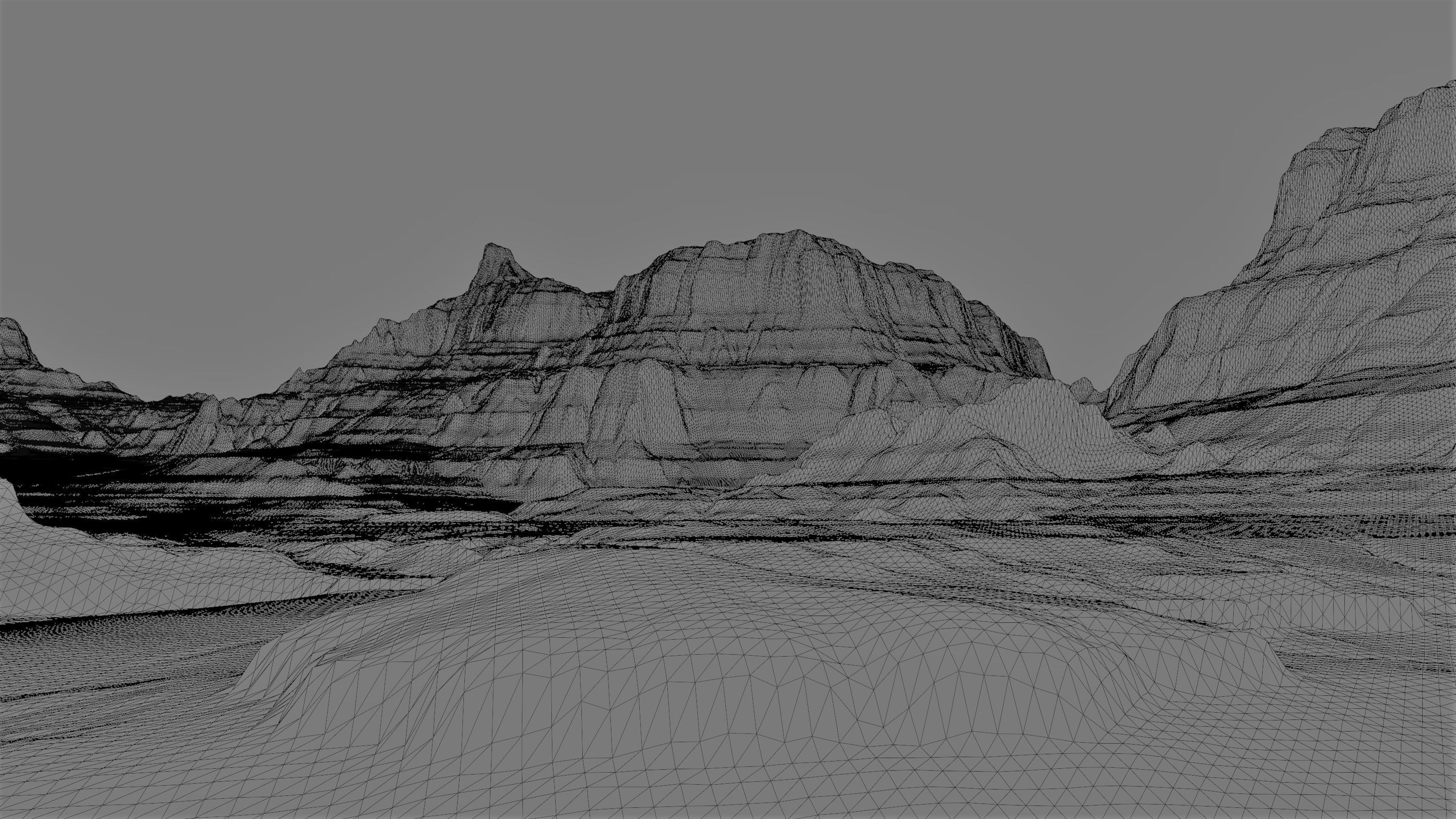 8K Detailed Canyon Landscape 3D model_6