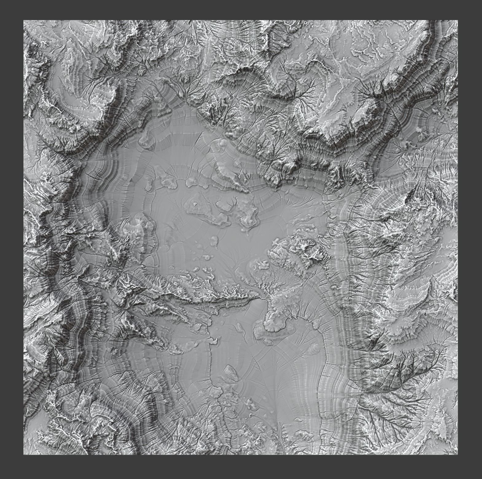 8K Detailed Canyon Landscape 3D model_4