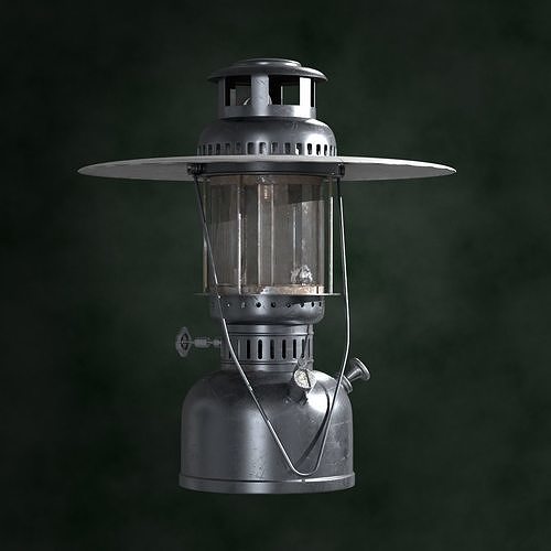 Oil lantern lamp 3D model CGTrader