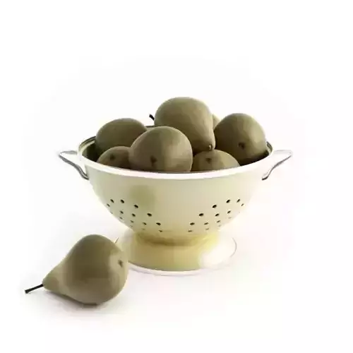 Pears In Drainer 3D model