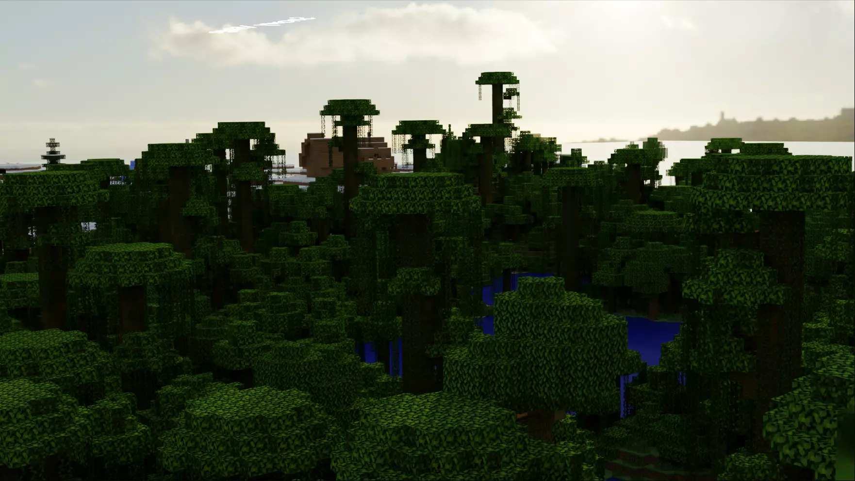 Minecraft Biomes Village Snowy Village Jungle temple Beach Free 3D model_0