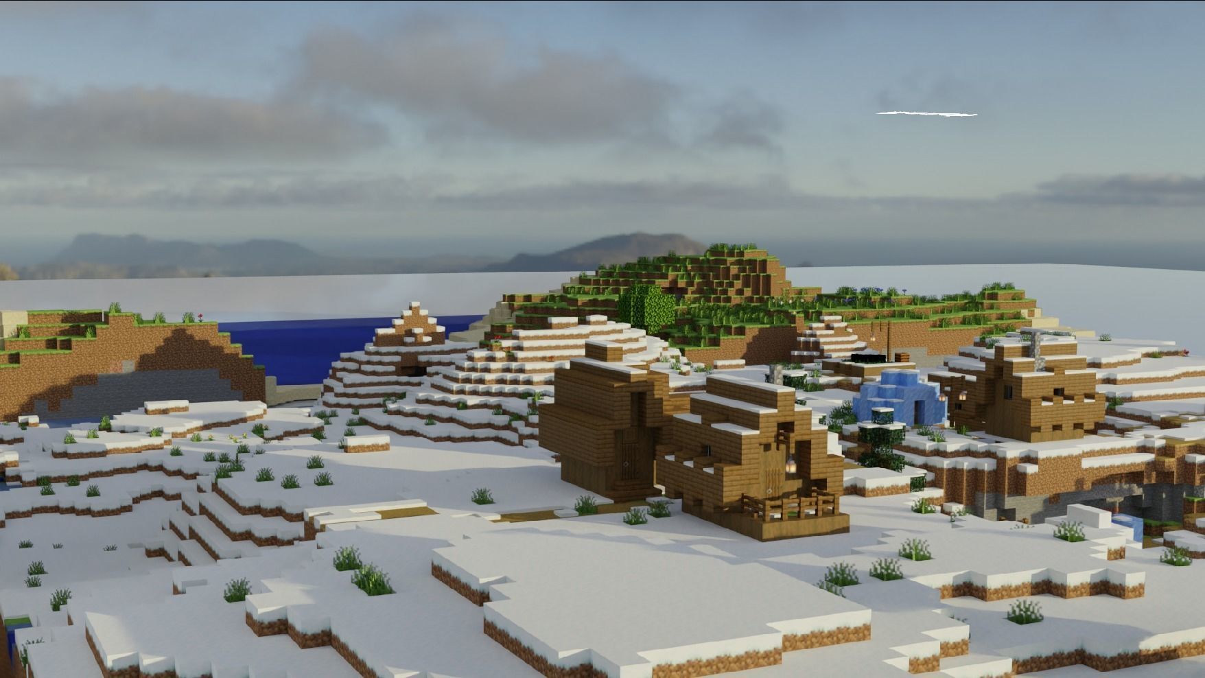Minecraft Biomes Village Snowy Village Jungle temple Beach Free 3D model_6