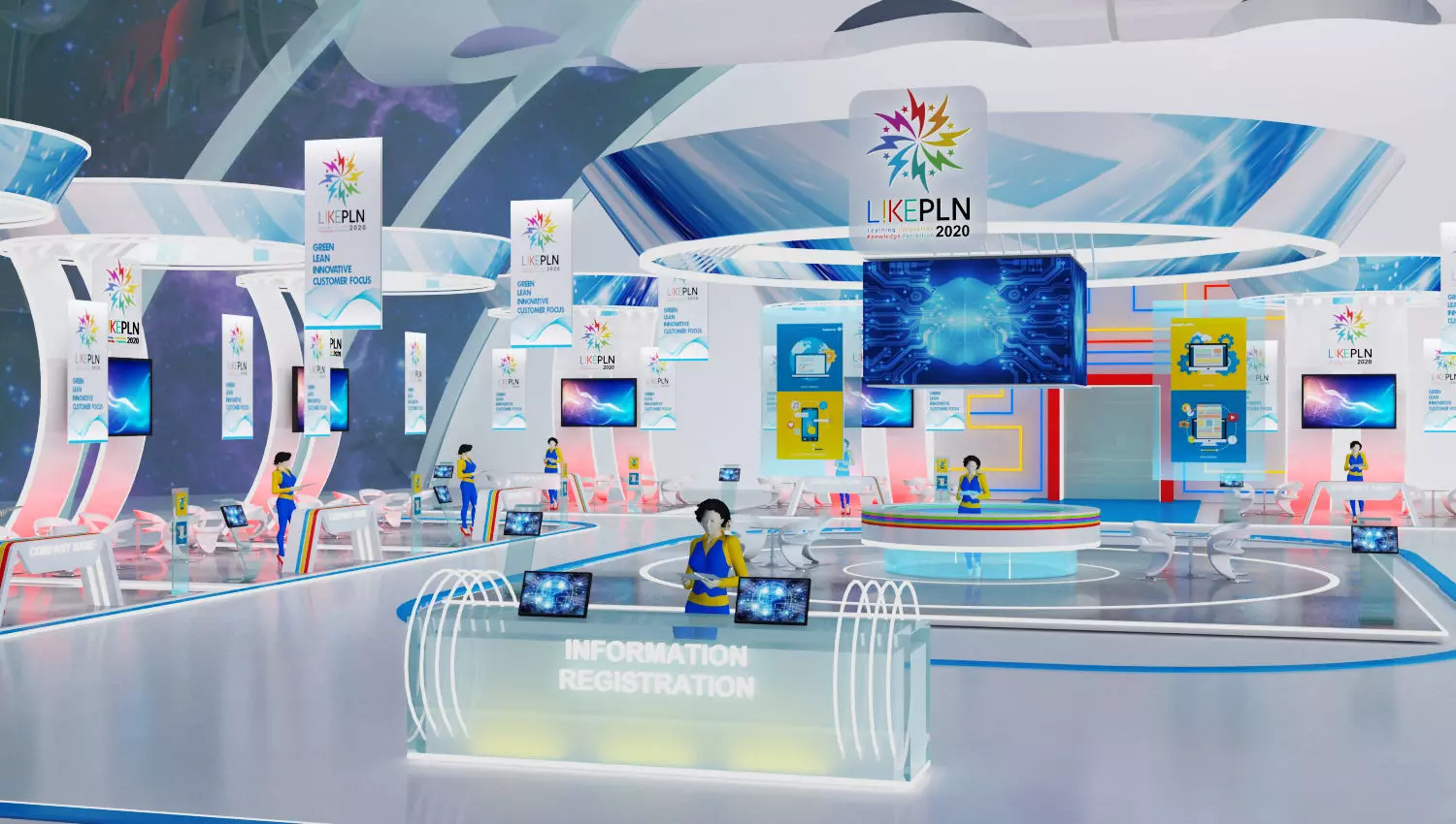 PLN Virtual Booth Exhibition 3D model_0