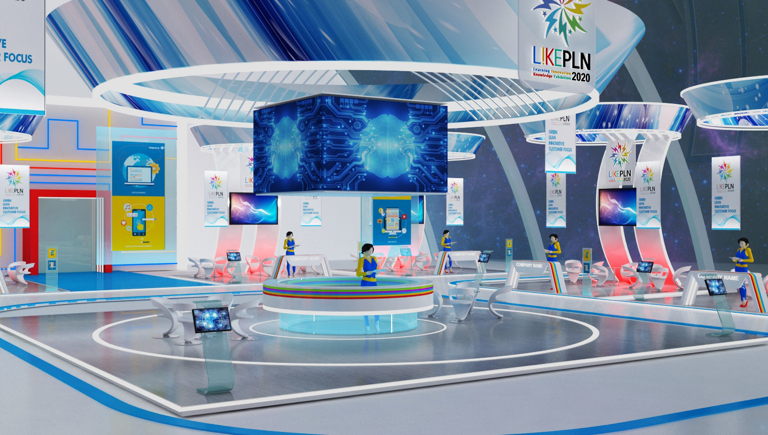 PLN Virtual Booth Exhibition 3D model_1