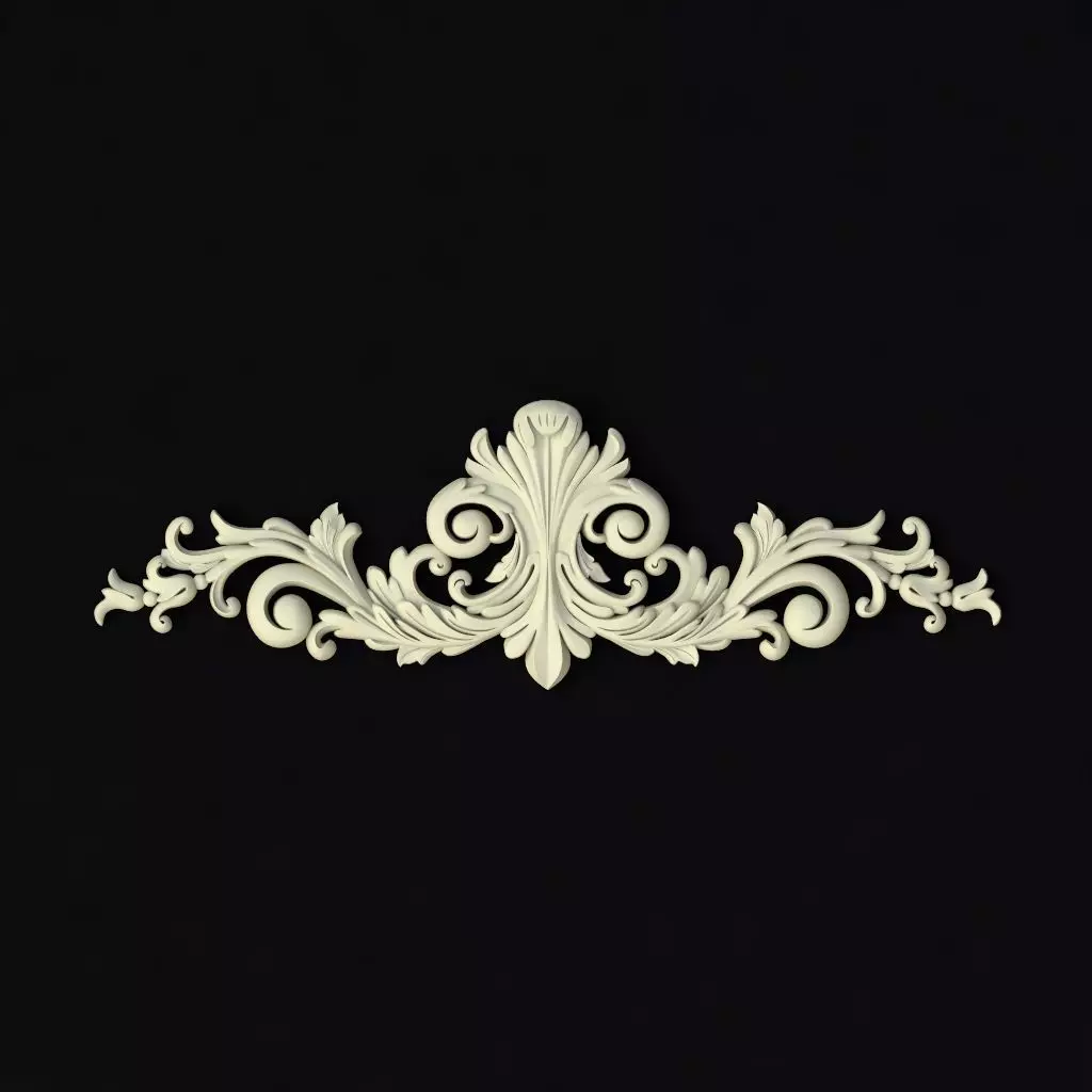 dekor shabby chic ornate embellishment 3D model_0