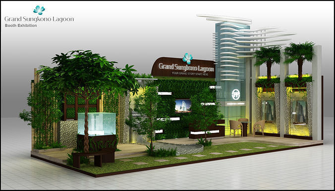 Booth exhibition Property 3D model