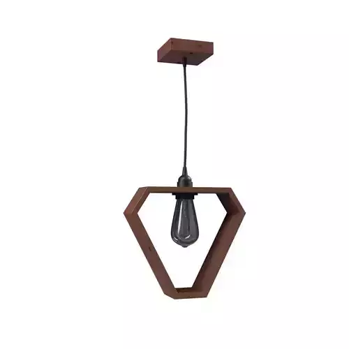 Clark wooden Hanging Lamp black