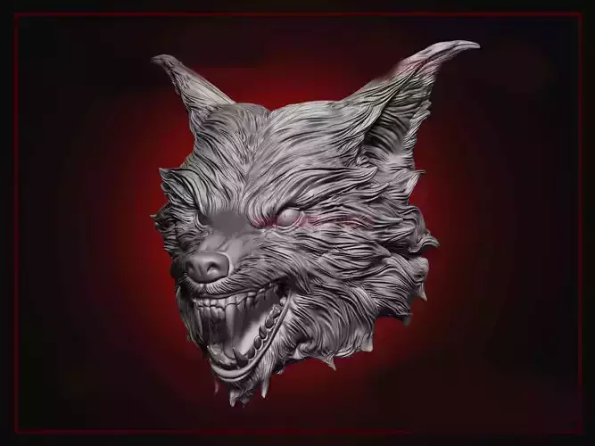 Werewolf The Howling Action Figure Head Sculpt 3D print model