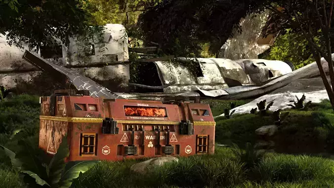 sci-fi chest  storage virus box storage