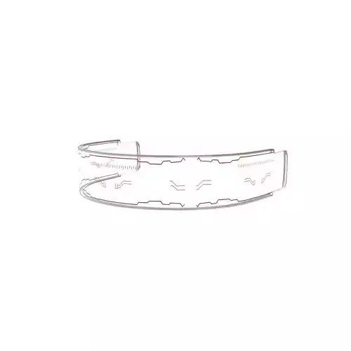 Future Technology Glasses v1 002 Low-poly 3D model