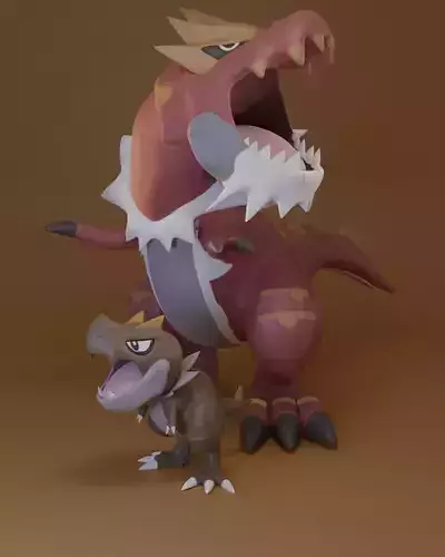 Pokemon - Tyrunt and Tyrantrum