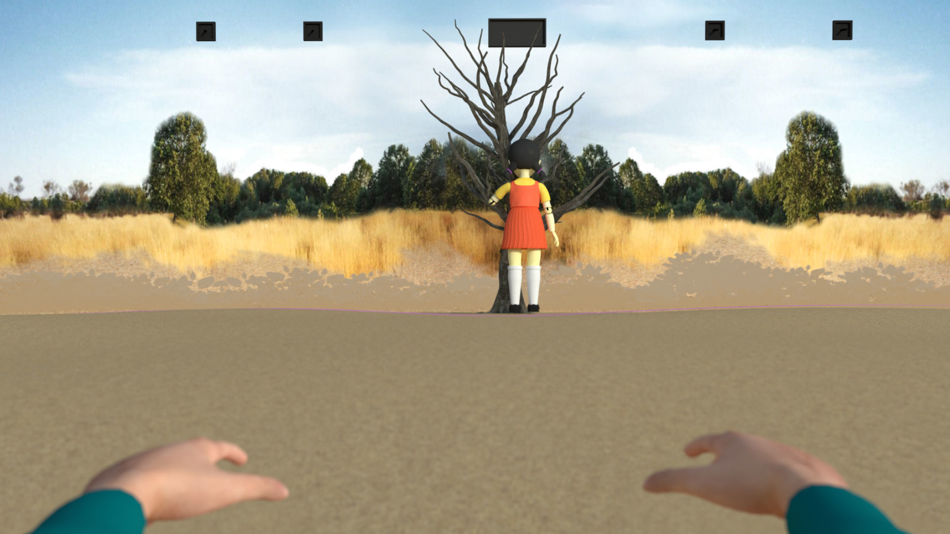 Squid Game Red Light Green Light Low-poly 3D model_4