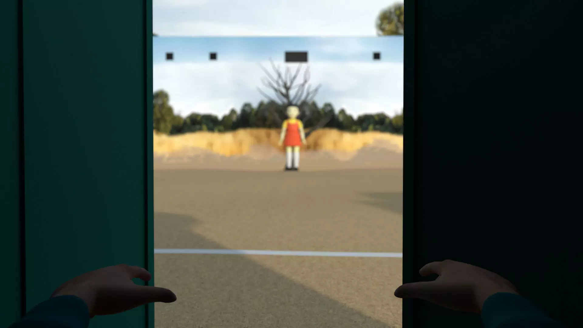 Squid Game Red Light Green Light Low-poly 3D model_0