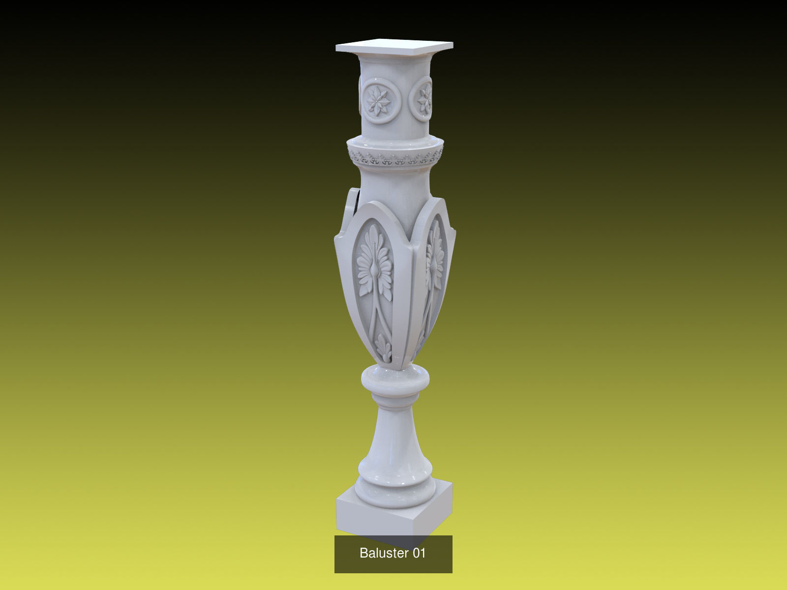 Wholesale sale of balusters 3D Model Collection_9