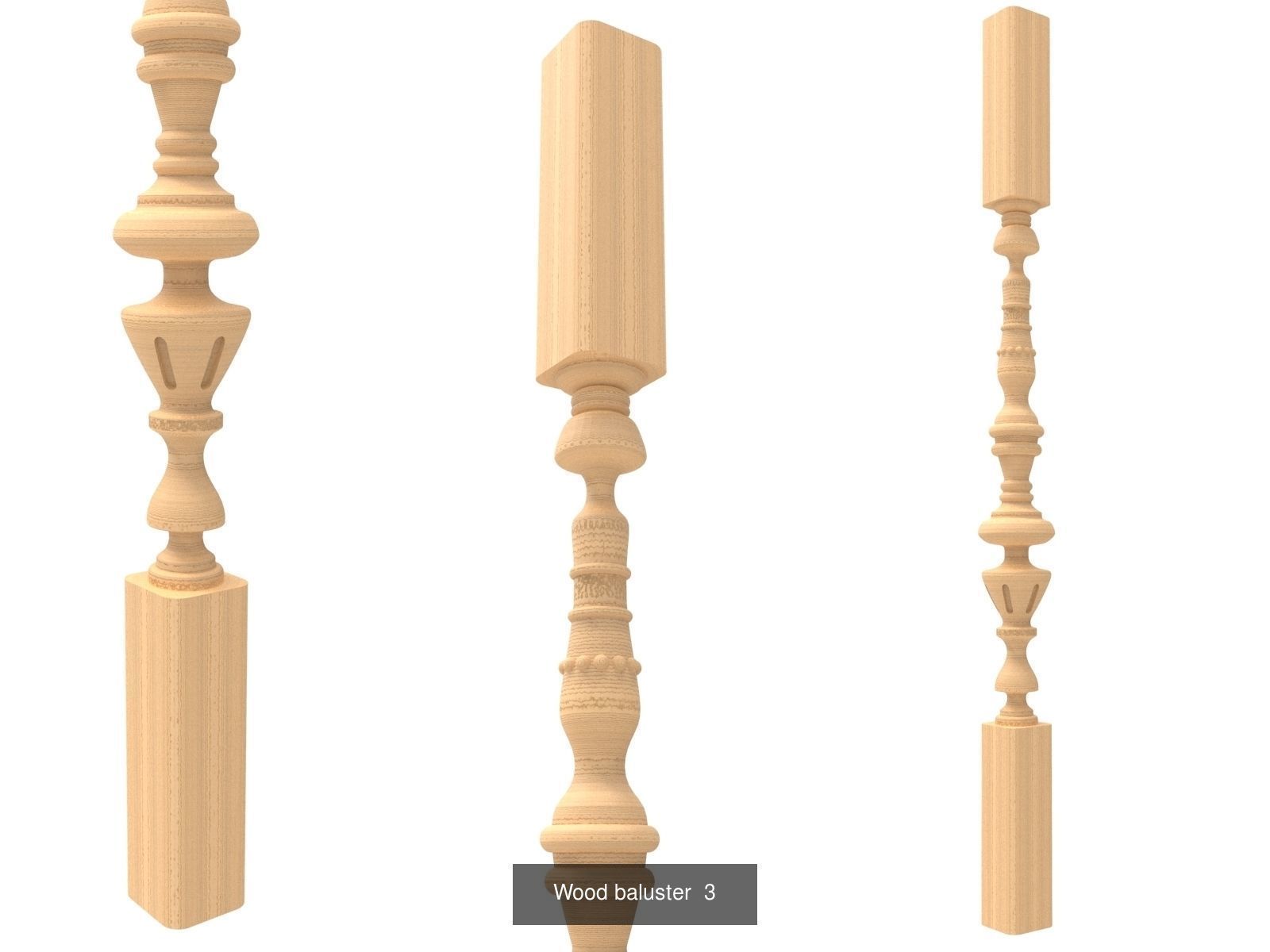 Wholesale sale of balusters 3D Model Collection_3