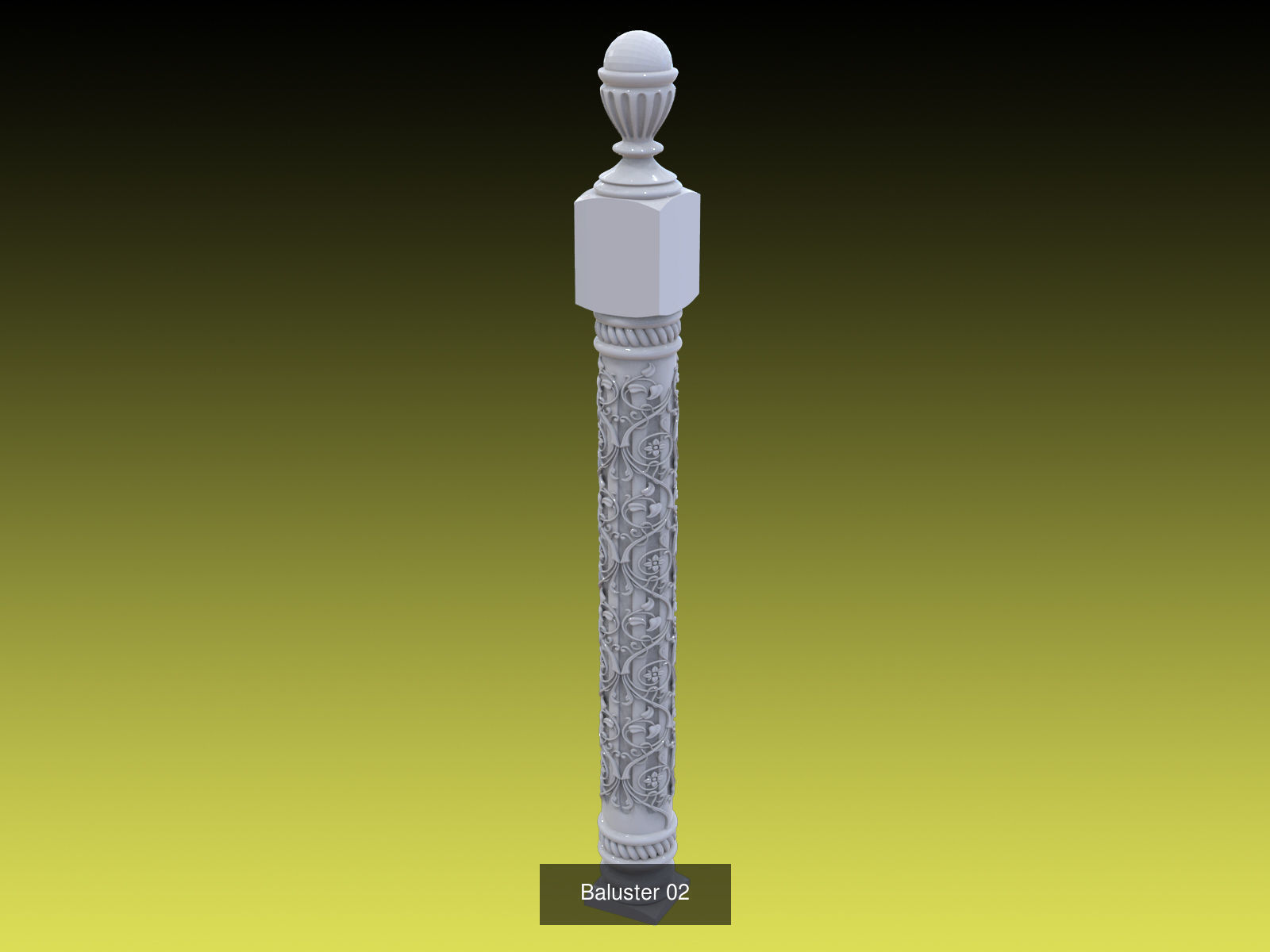 Wholesale sale of balusters 3D Model Collection_10