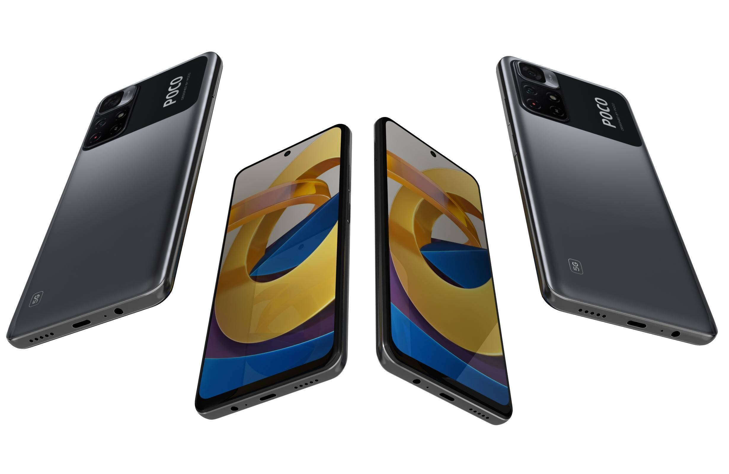 Xiaomi Poco M4 Pro Power Black 3D model_5