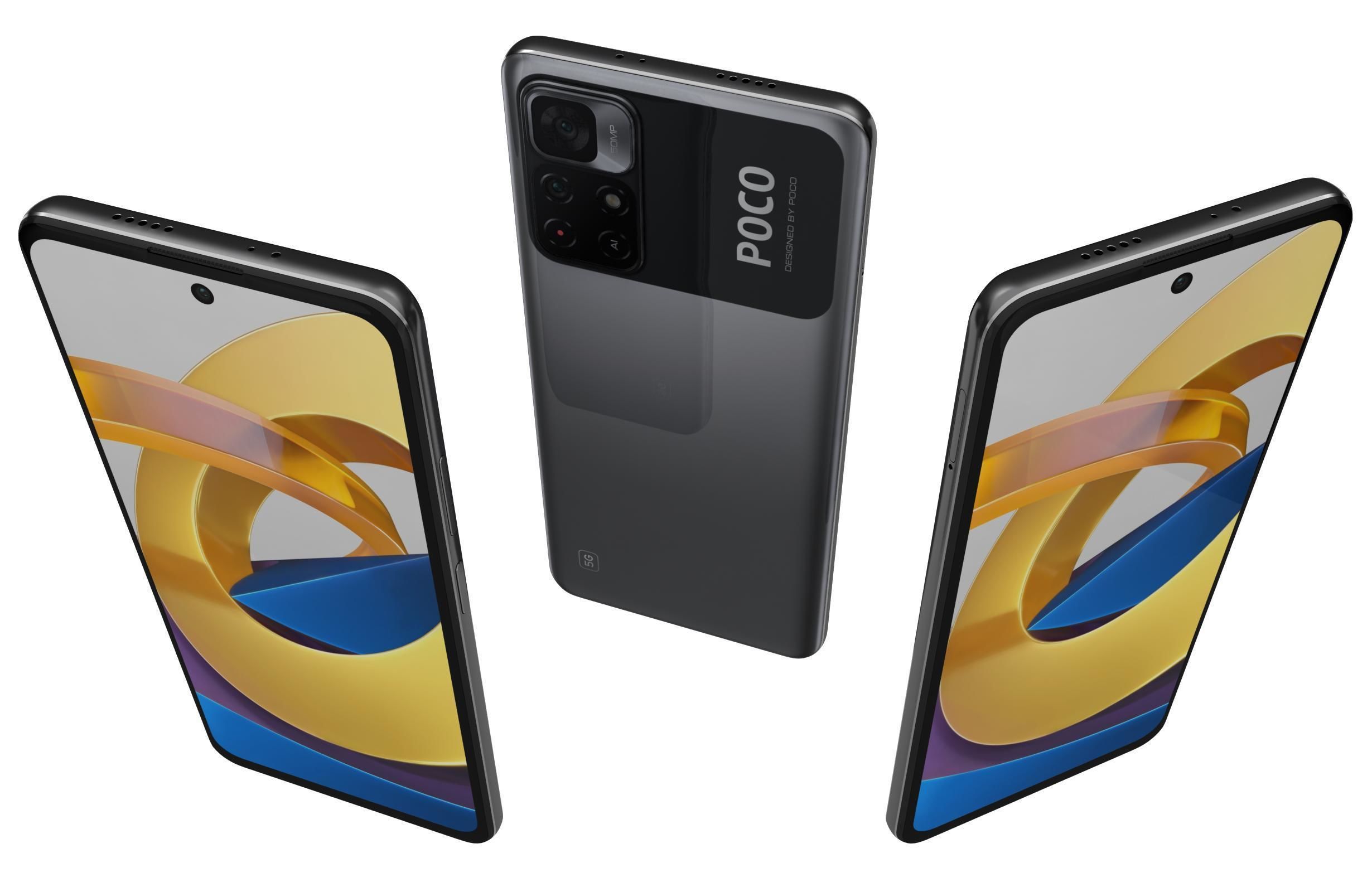 Xiaomi Poco M4 Pro Power Black 3D model_1