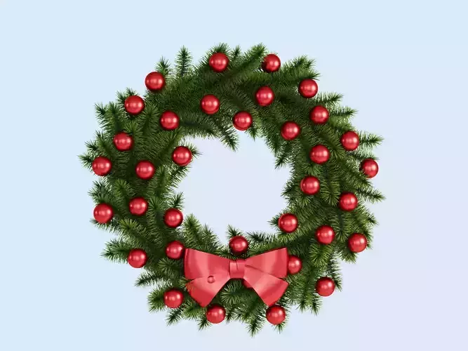 Christmas Wreath 3D model