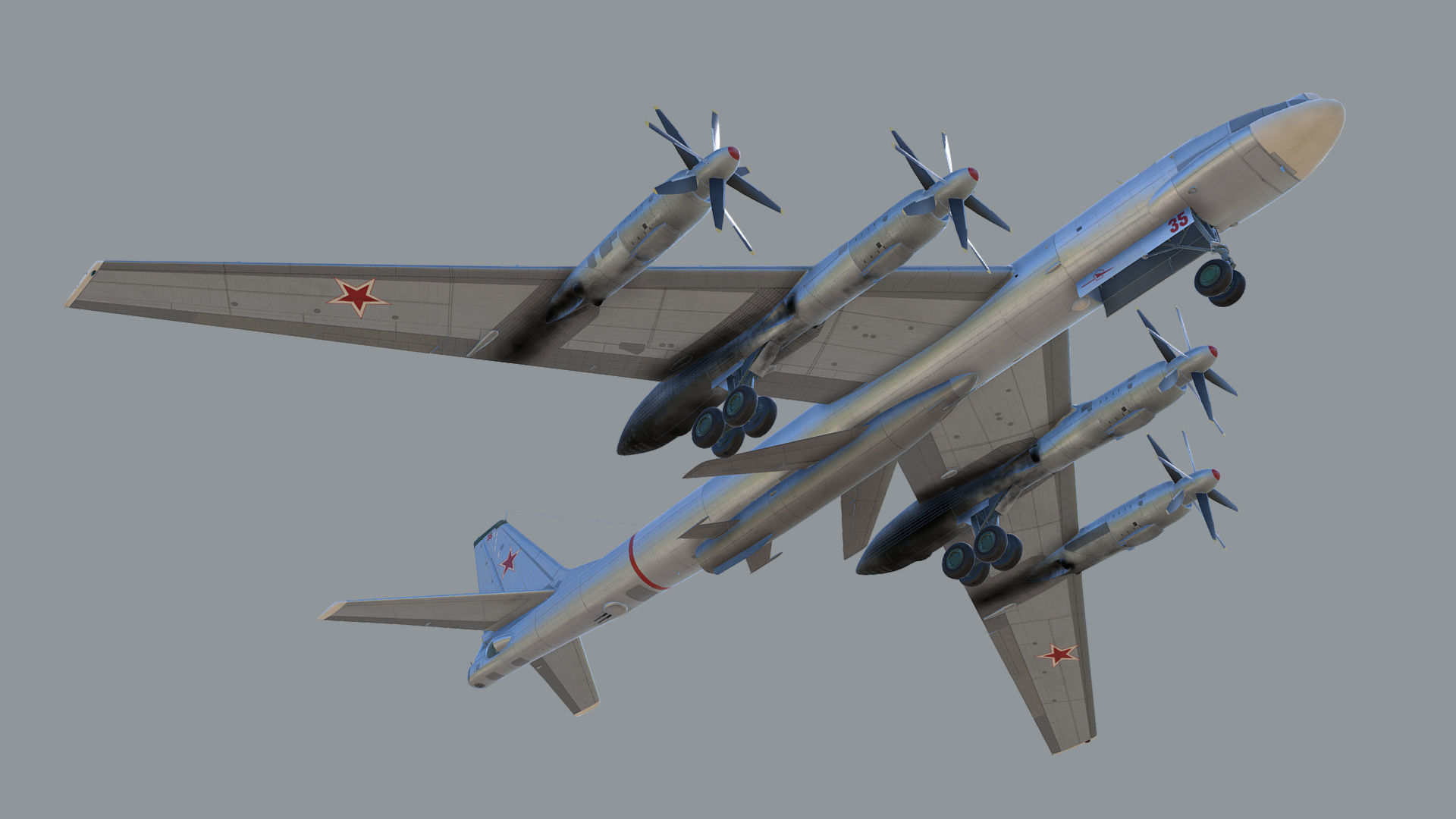 Tupolev Tu-95K Bear-B 3D model_8
