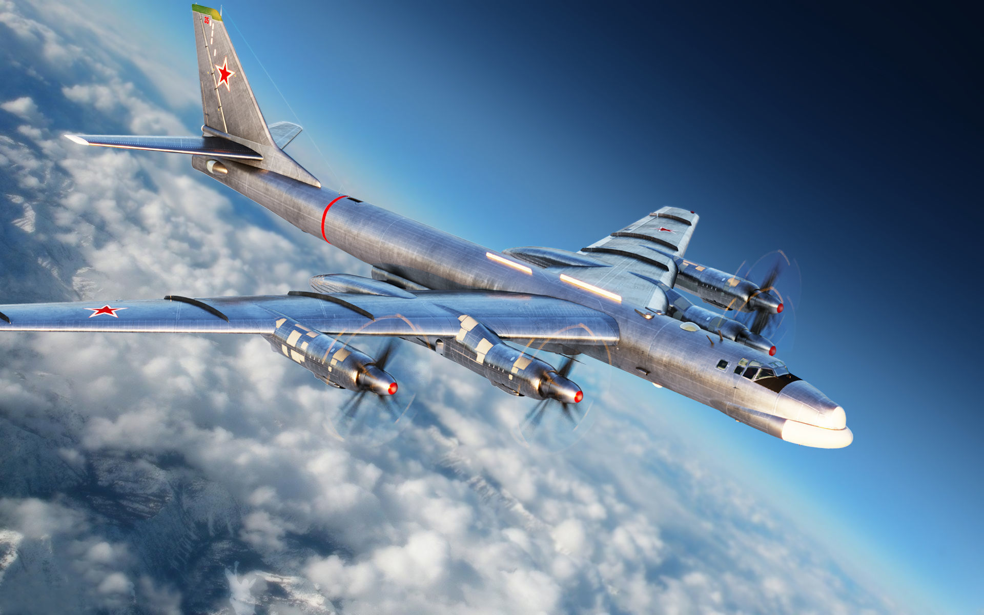 Tupolev Tu-95K Bear-B 3D model_22