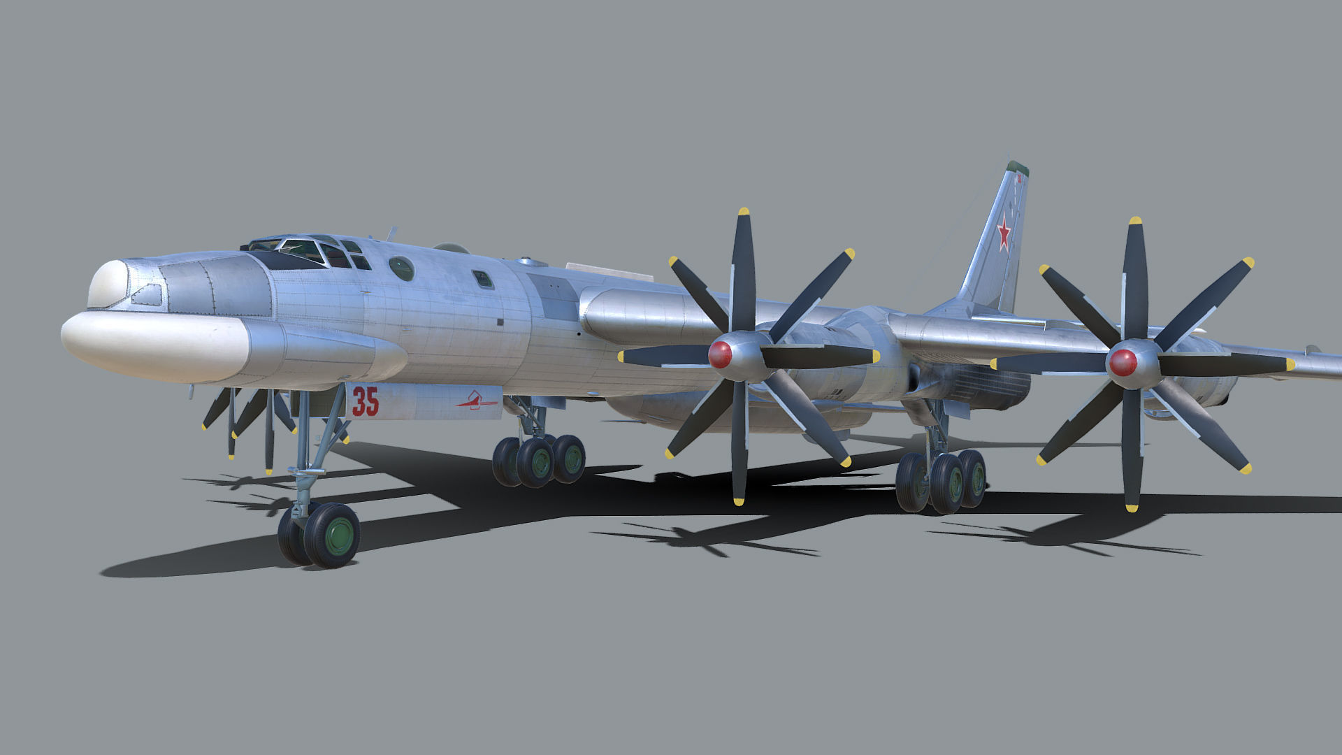 Tupolev Tu-95K Bear-B 3D model_1